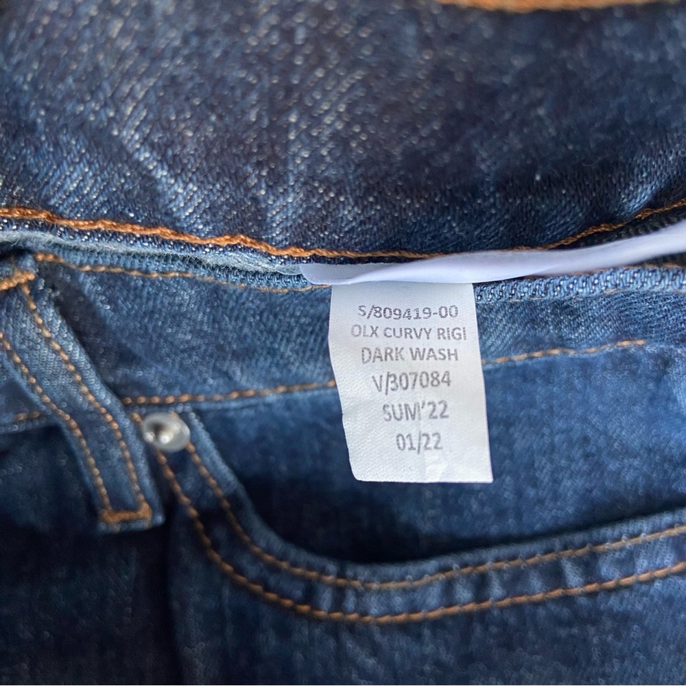 NWT. Banana Republic Factory Curvy Straight Jeans Size 27 - Picture 11 of 14